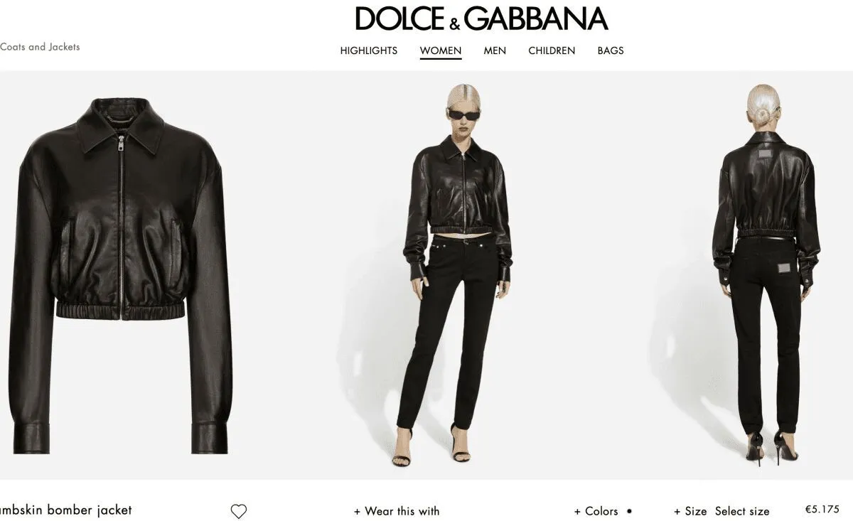 Куртка-бомбер від Dolce & Gabbana