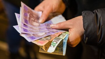 Людина тримає гроші в руках