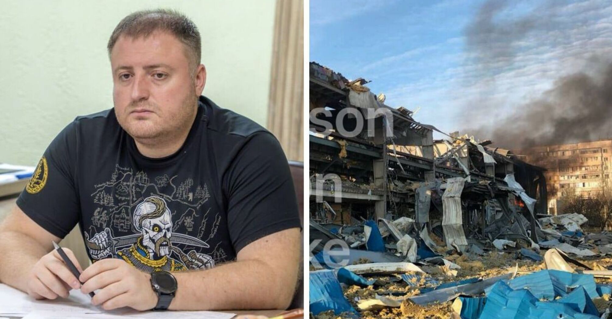 Глава Херсонської ГВА під обстріл під час запису звернення