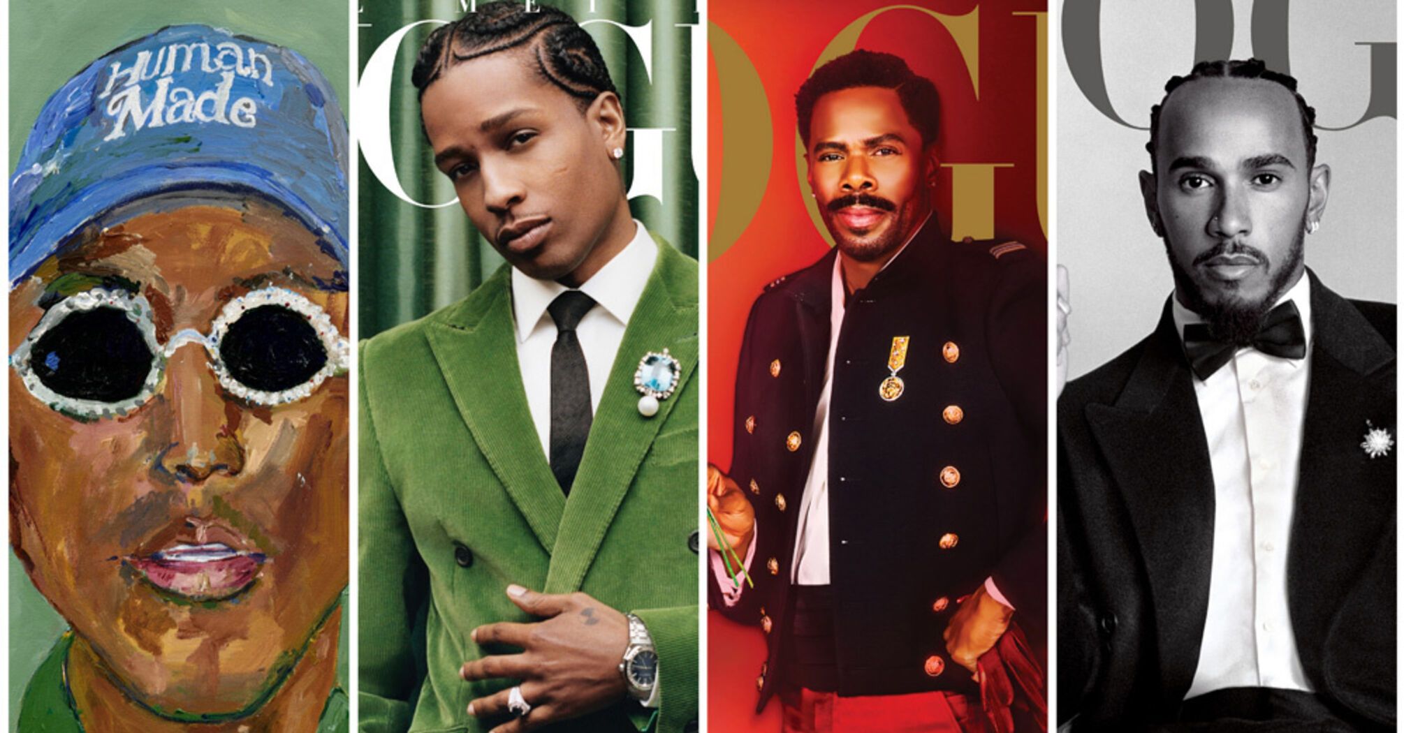 Фарелл Вільямс, A$AP Rocky, Колман Доминго і Льюїс Хемілтон стали героями обкладинок VOGUE