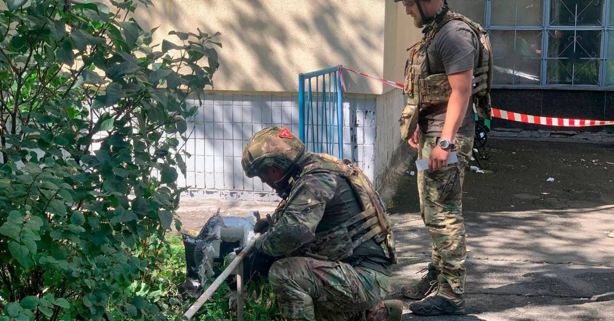 Поліція продемонструвала збитий дрон, який атакував Київ зранку