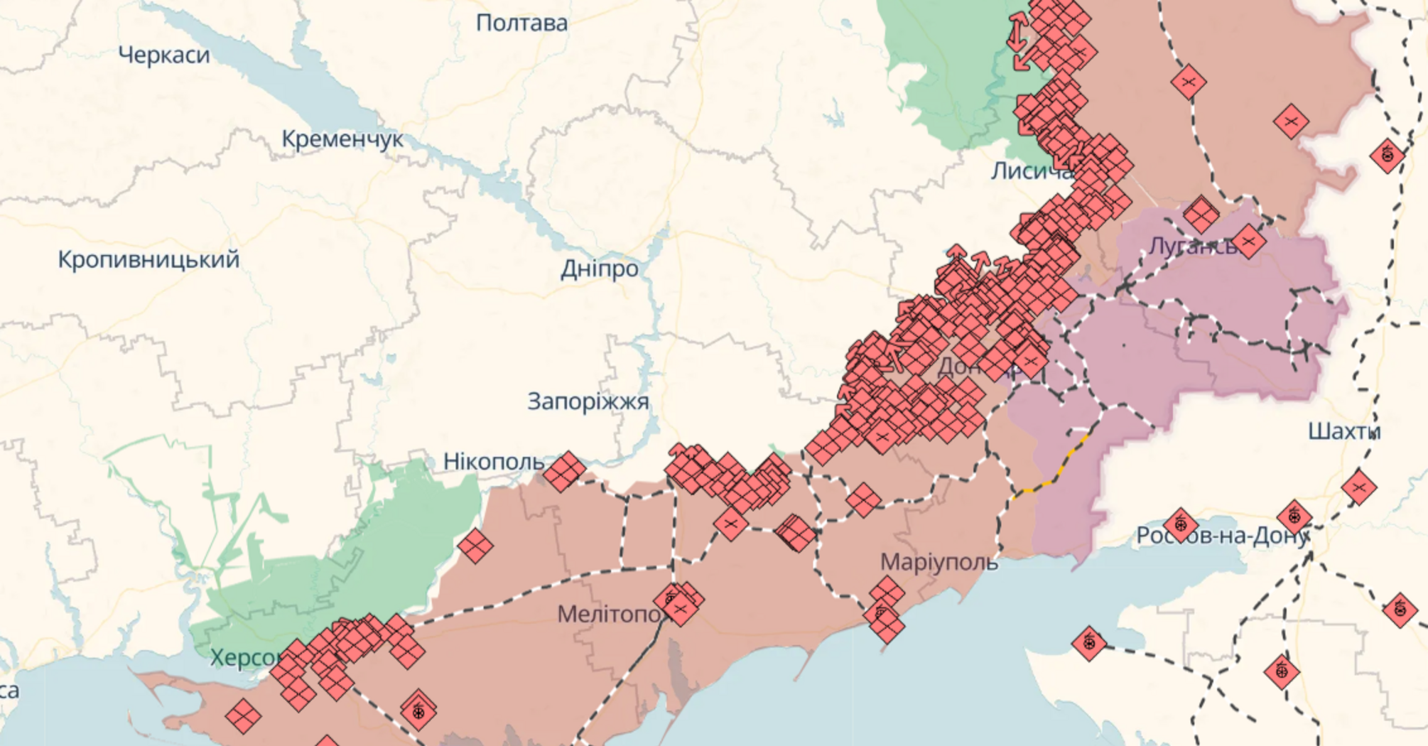 Невдала спроба росіян прорватися до Дніпропетровщини