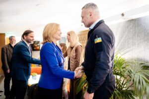 Кличко провів зустріч з президенткою Бундестагу Німеччини, висловивши вдячність за підтримку Києва в енергокризі та за ракетні системи Patriot